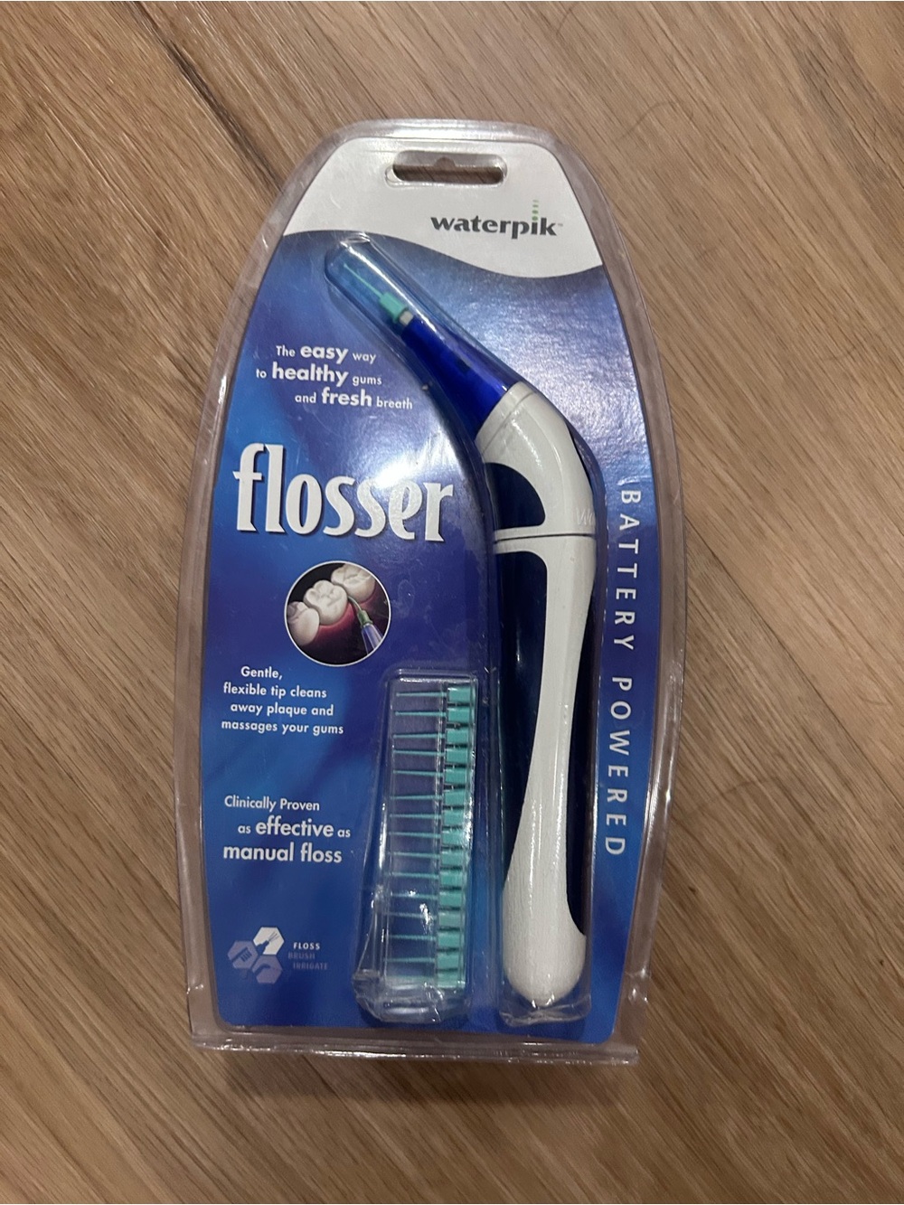 Waterpik Battery Operated Flosser 15 Disposable Tips Brand New